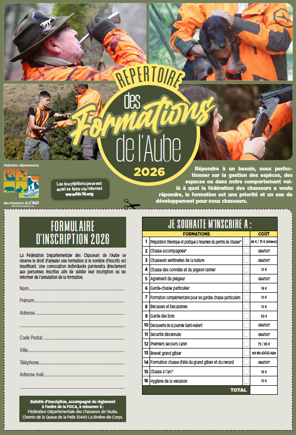 Répertoire des formations couverture 2026